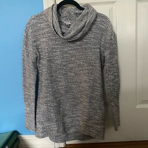 Merona White/Black Turtle Neck Sweater